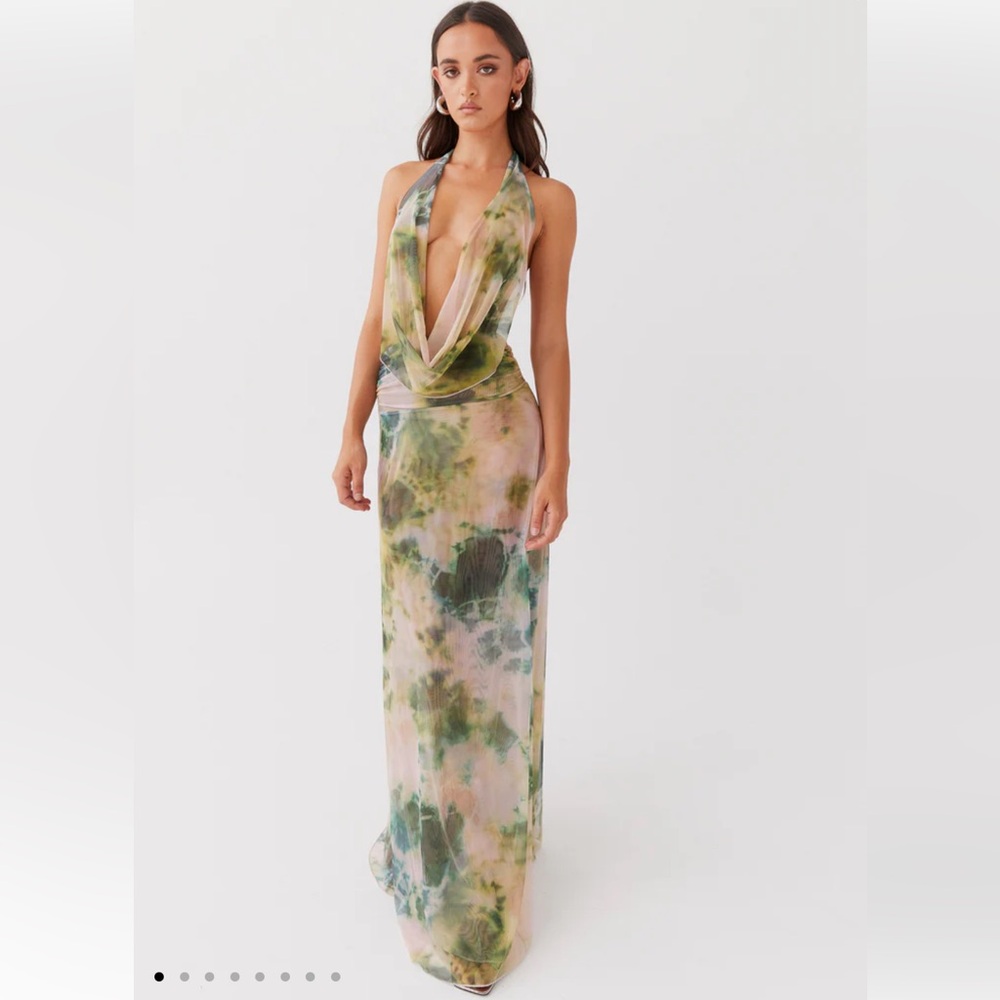 Elysia Mesh Maxi Dress